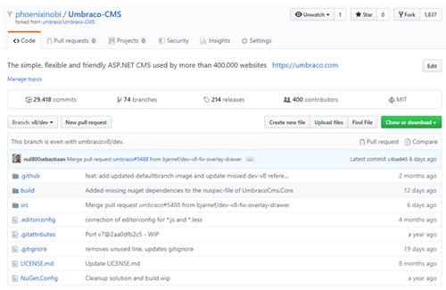 Umbraco GitHub 3