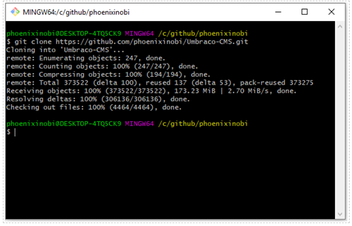 Umbraco Cloning GitHub