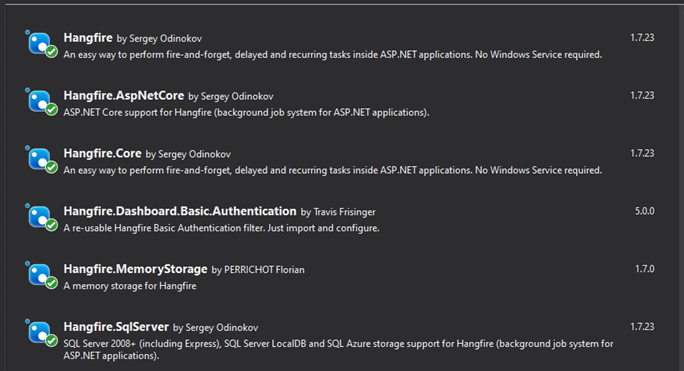 Umbraco 9 Hangfire Nuget